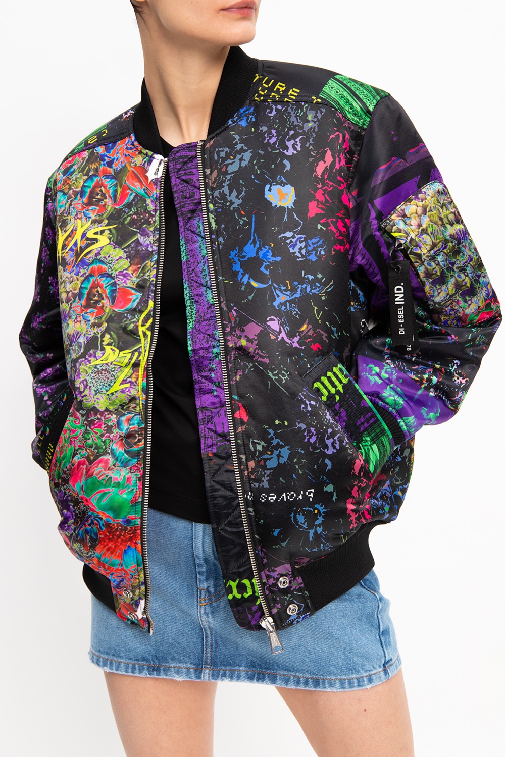 SchaferandweinerShops | Women's Clothing | Diesel Patterned bomber